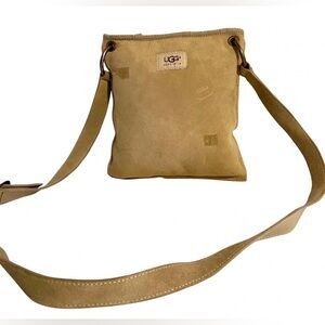 UGG Australia shearing crossbody Tan Suede Crossbody Bag